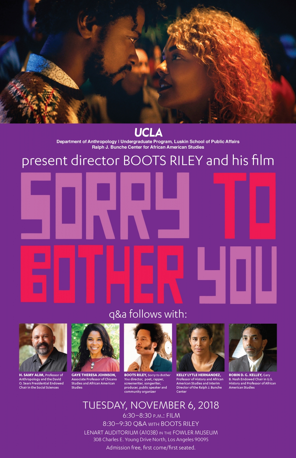 Sorry To Bother You Screening Followed by Q & A with Director Boots